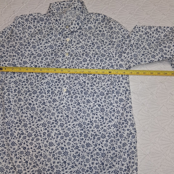 GAP Women's  Size S White and Blue Patterned Shirt - Picture 10 of 15